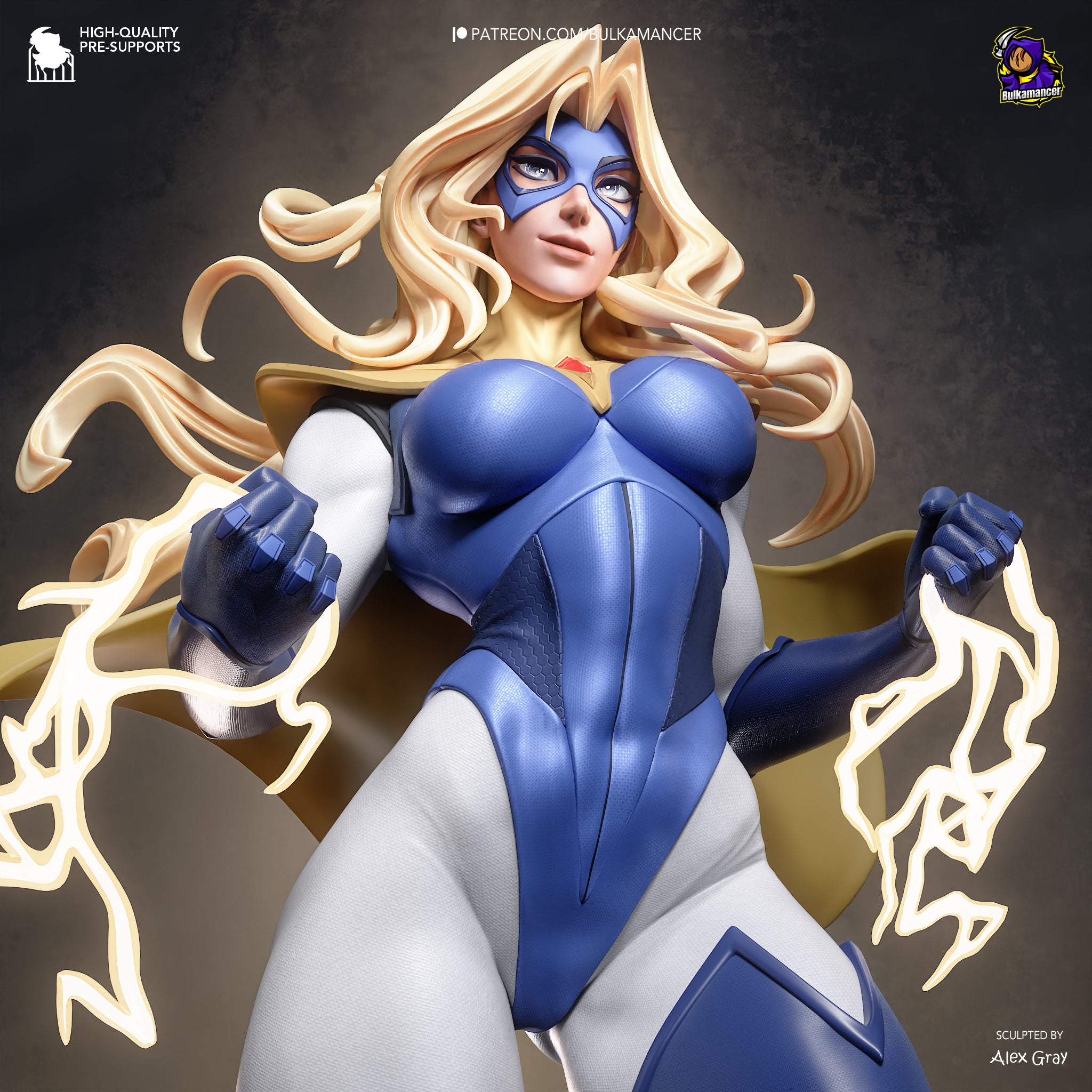 Blonde Blazer (Dispatch) resin figure by Bulkamancer — studio render 5