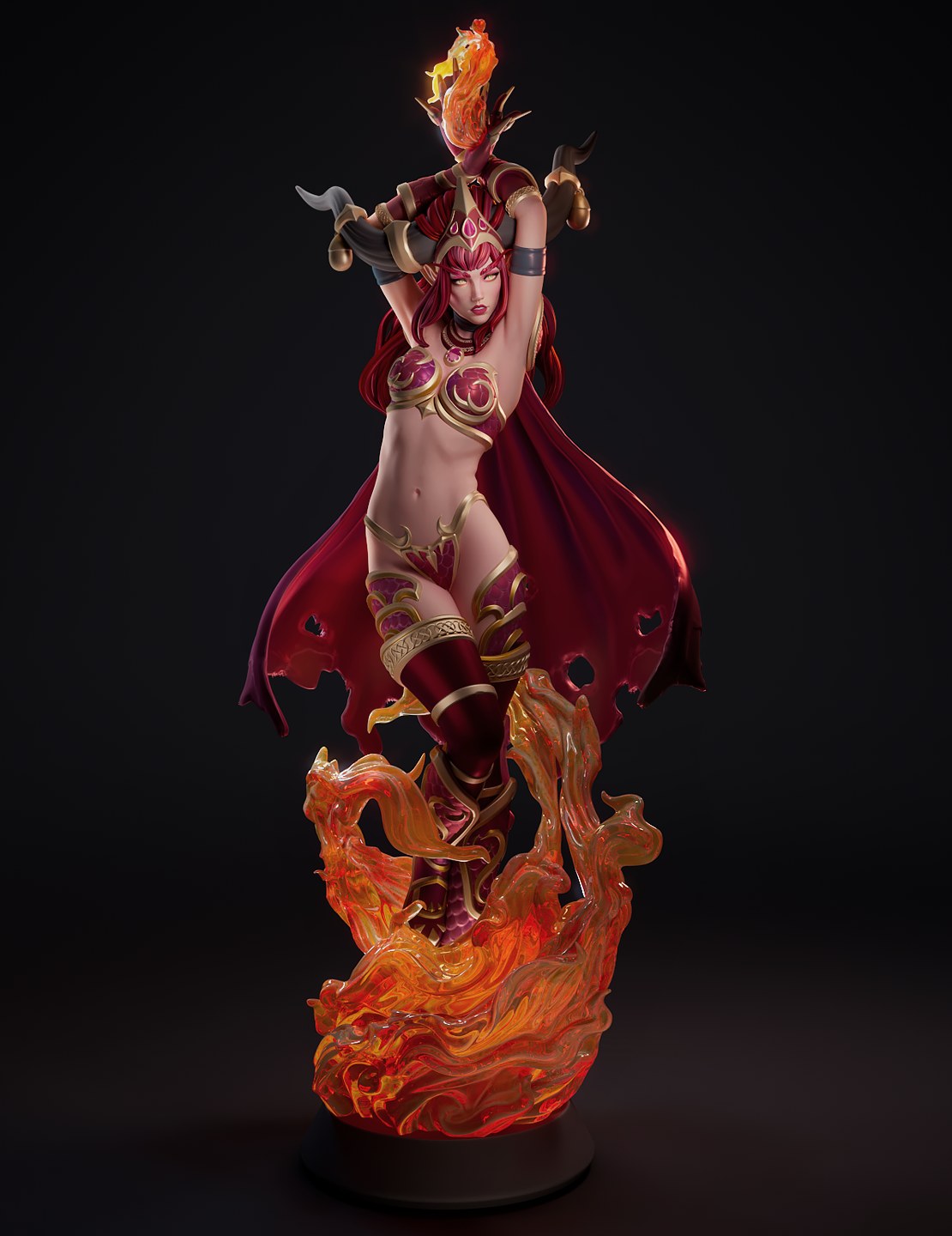 Alexstrasza World of Warcraft resin figure by CA 3D Studios — studio preview 2