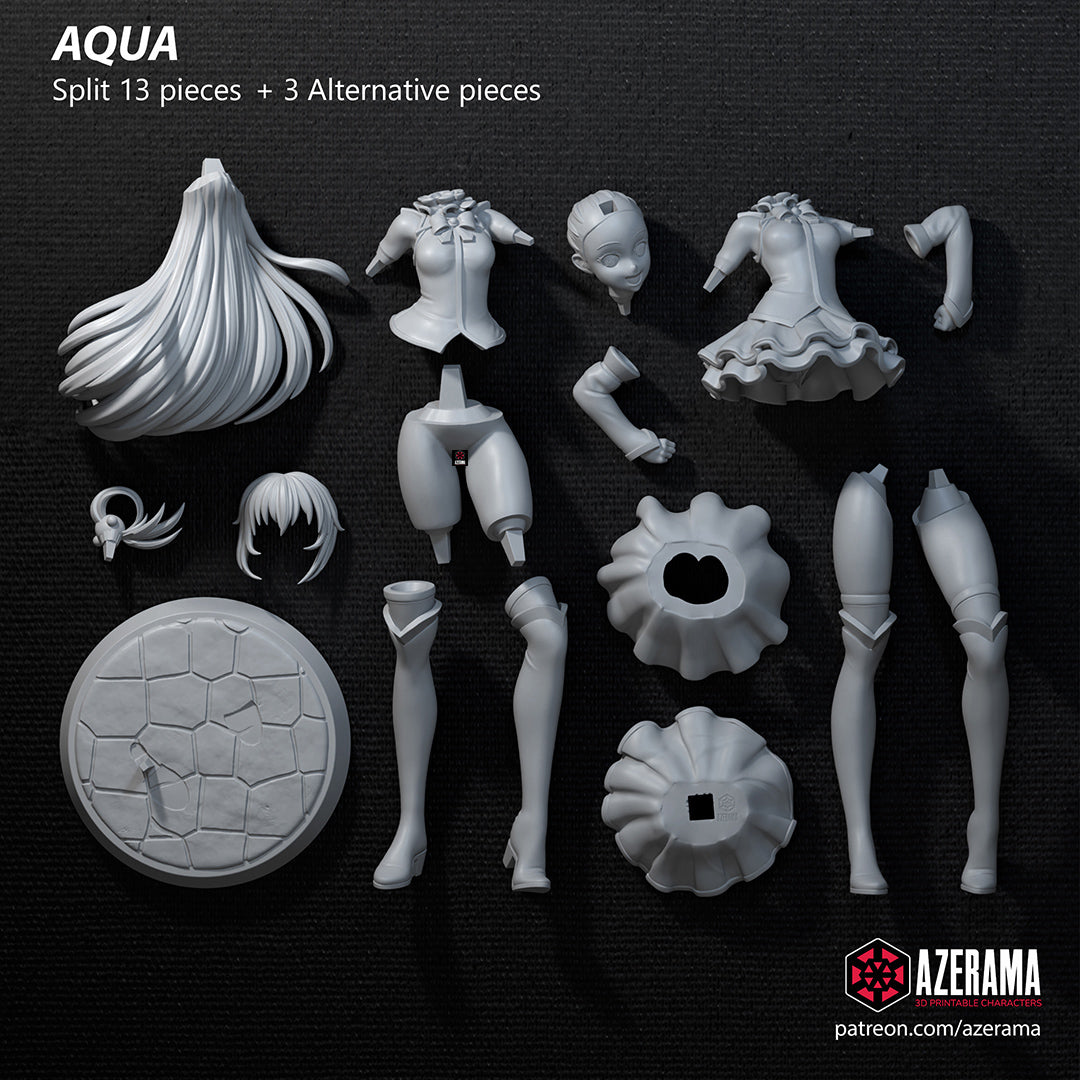 Aqua (KonoSuba) resin figure by Azerama — studio render 4