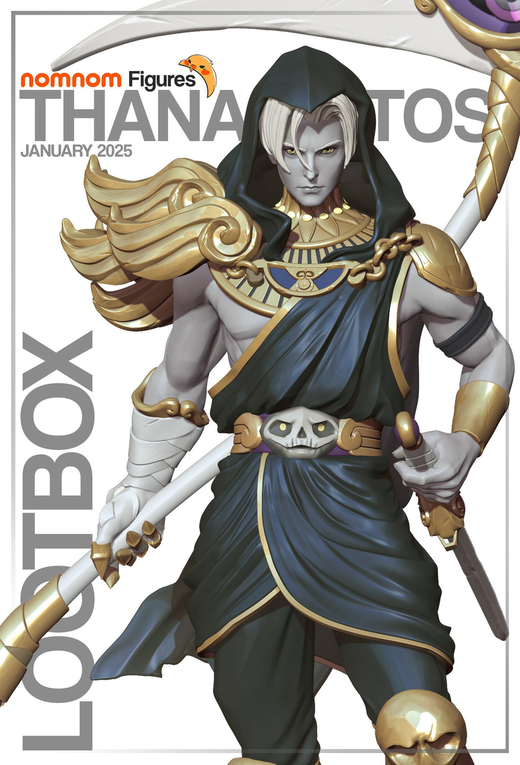 Thanatos Hades resin figure by NomNom Figures — studio preview 1