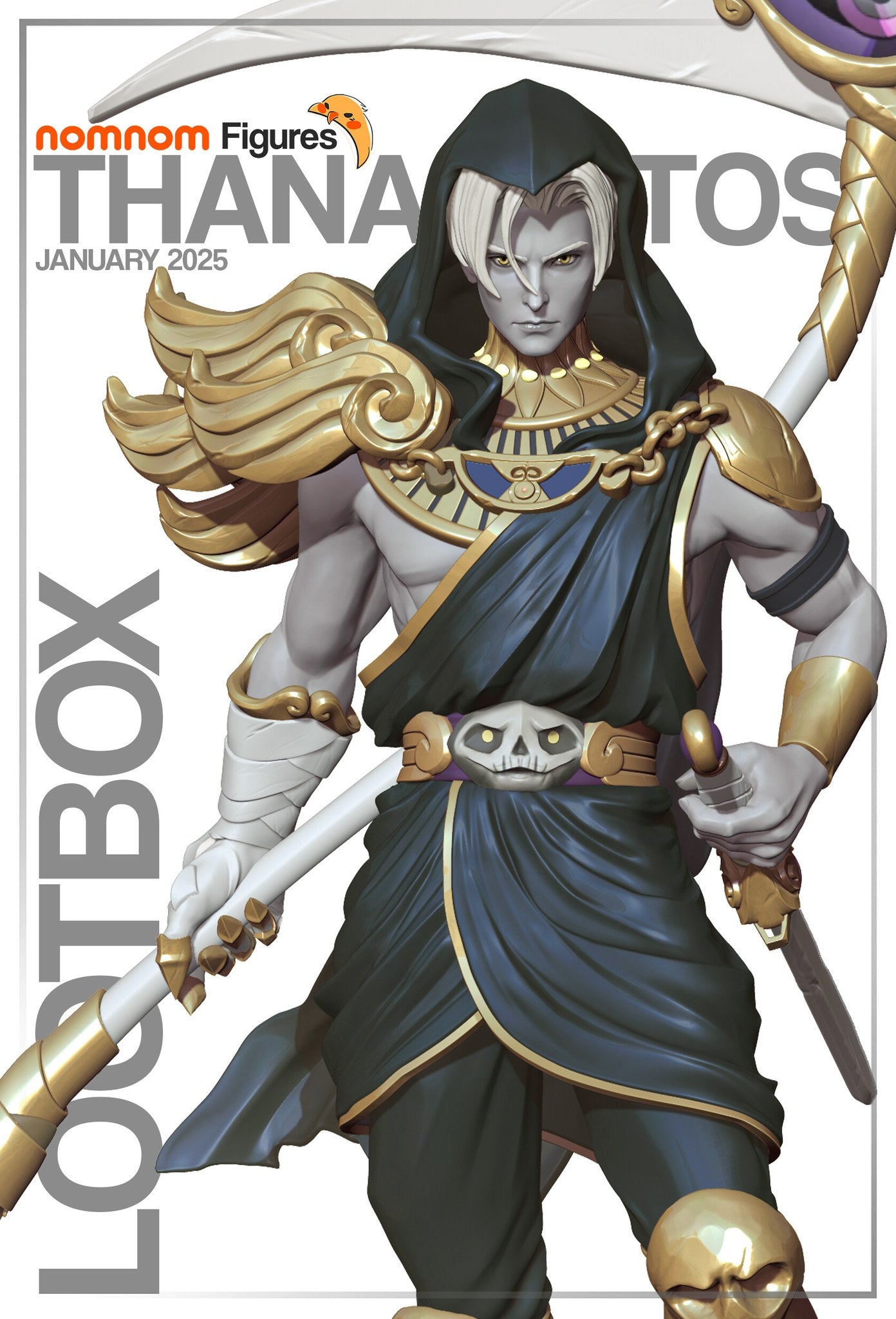 Thanatos Hades resin figure by NomNom Figures — studio preview 1