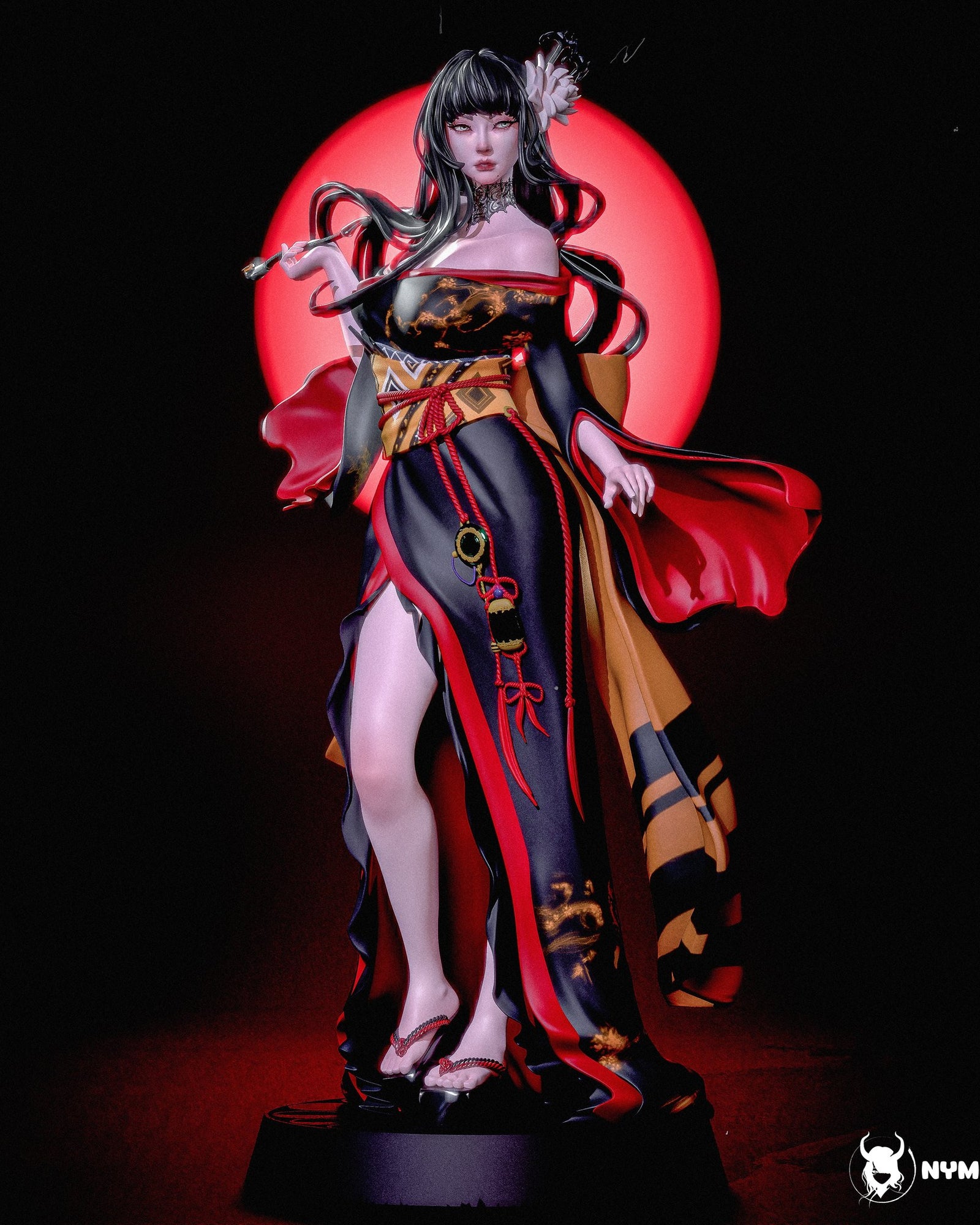 Yotsuyu (Final Fantasy) resin figure by Nympha — studio render 1