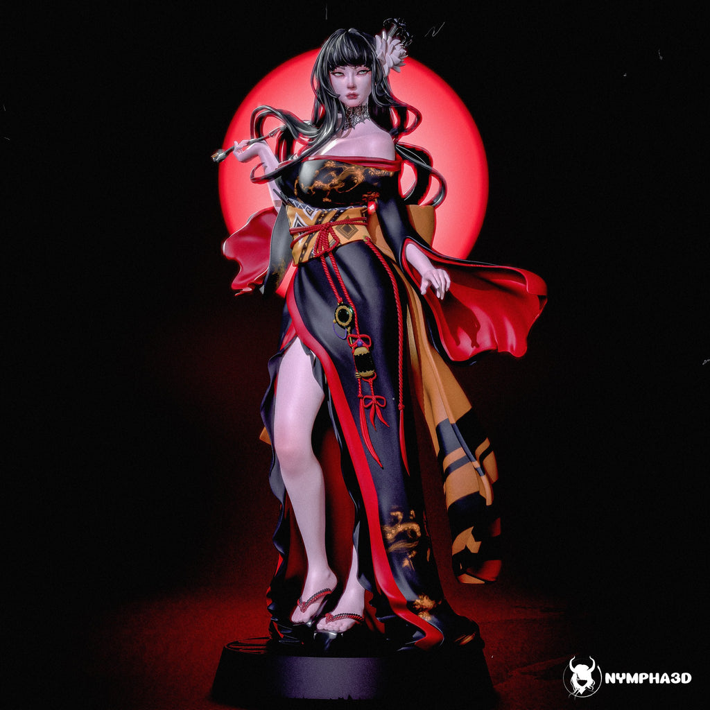Yotsuyu (Final Fantasy) resin figure by Nympha — studio render 1