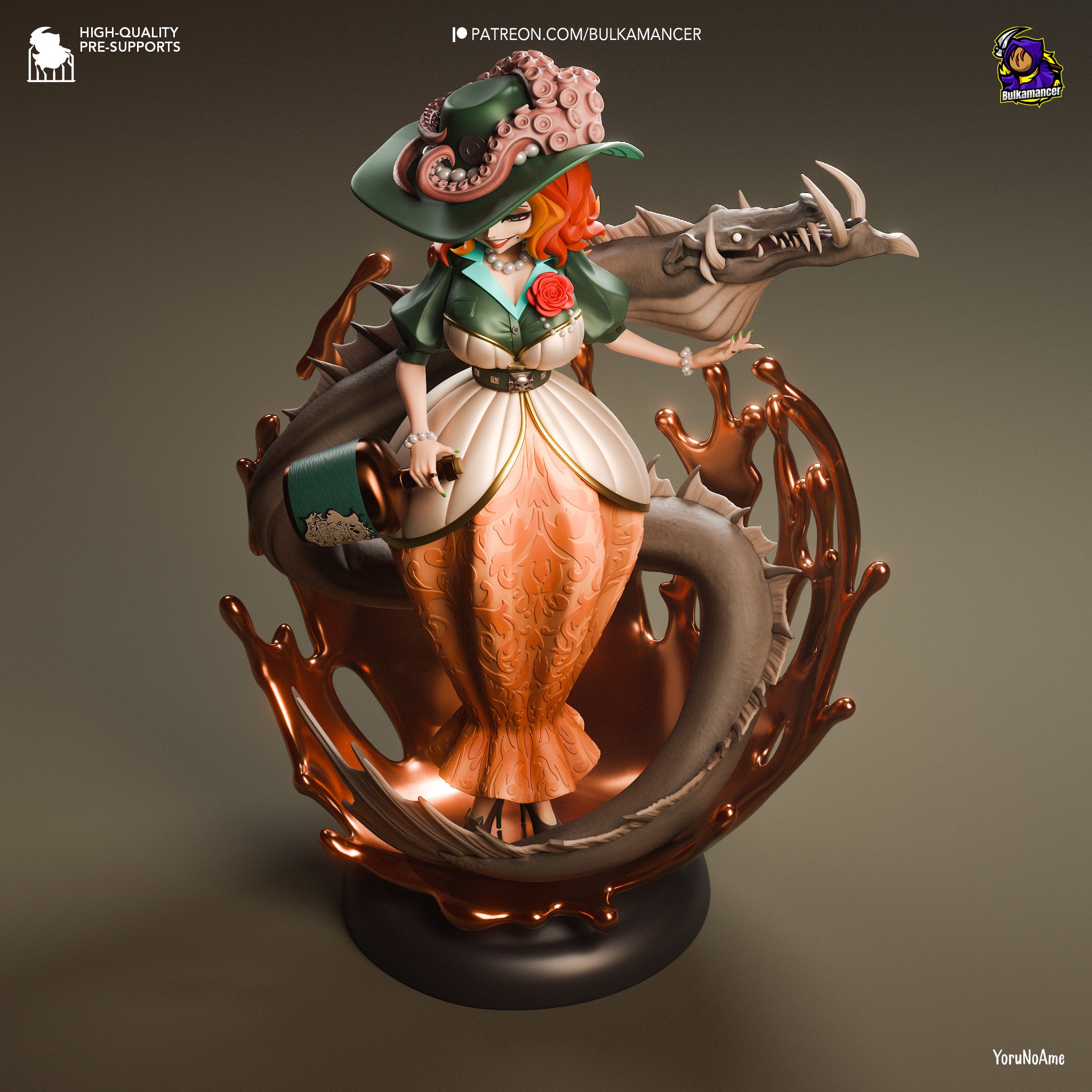 Rum Baba (Unbreadable) resin figure by Bulkamancer — studio render 4