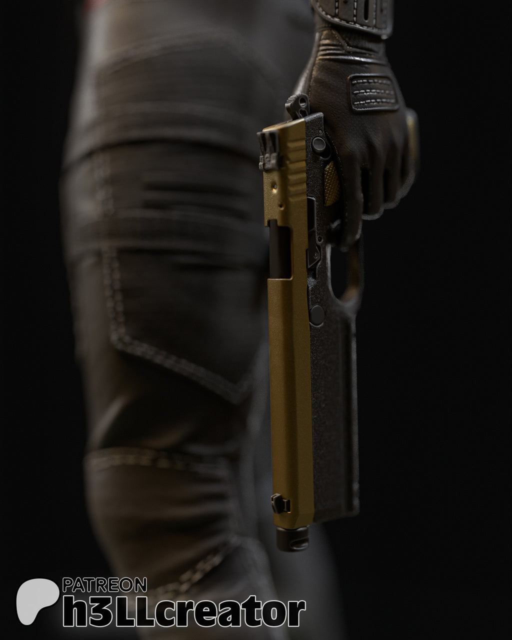 Rogue Amendiares (Cyberpunk 2077) resin figure by h3LLcreator — studio render 3