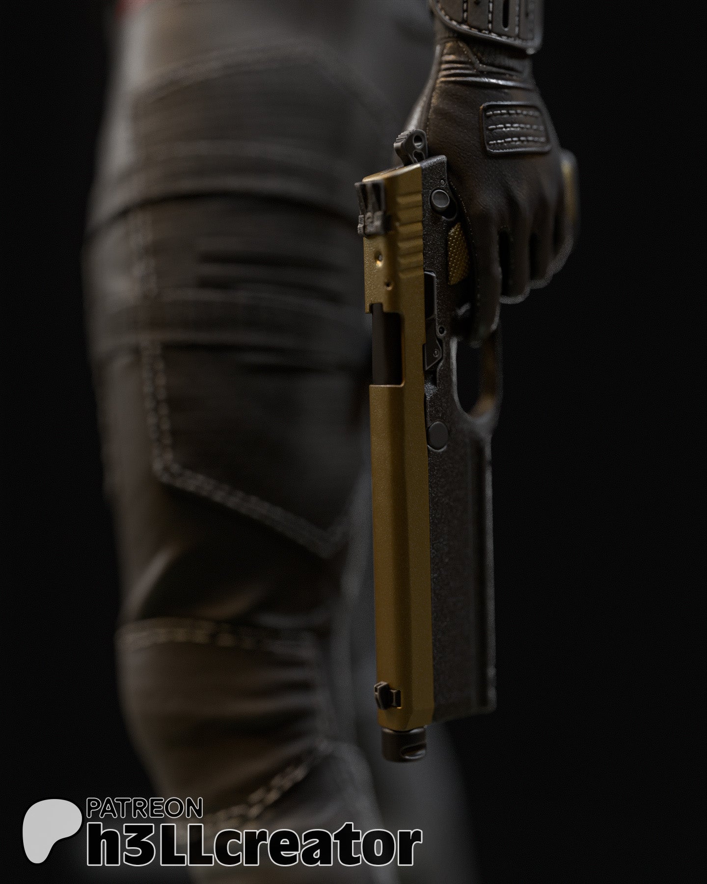 Rogue Amendiares (Cyberpunk 2077) resin figure by h3LLcreator — studio render 3