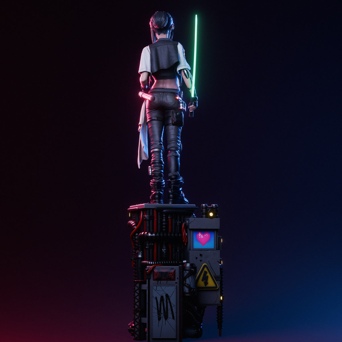 Cyber Samurai — studio render 7