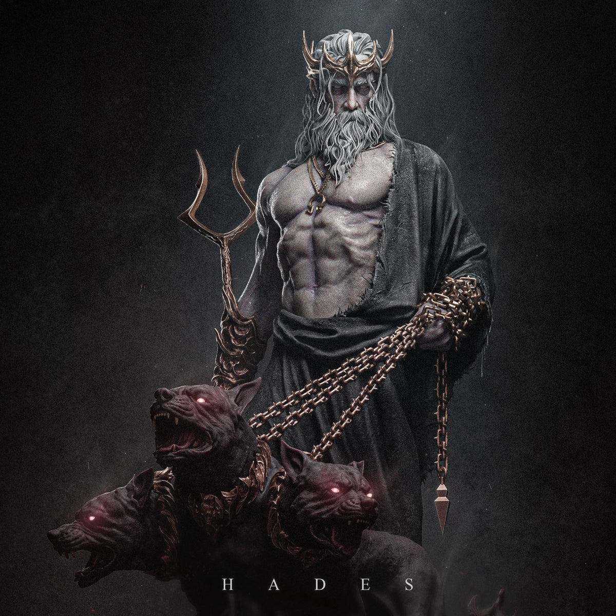 Hades Greek mythology resin figure by CA 3D Studios — studio preview 1