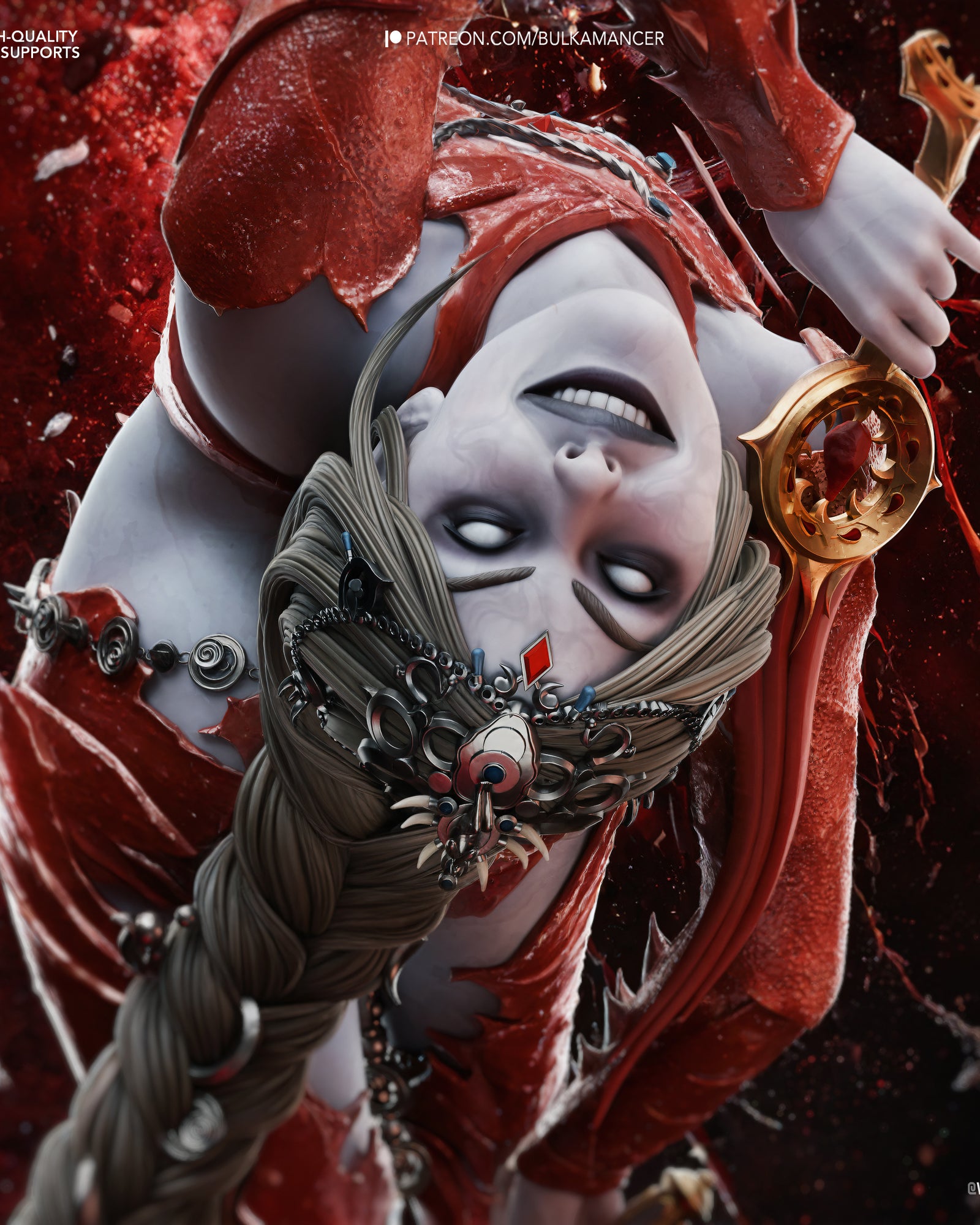 Orin the Red (Baldur's Gate) resin figure by Bulkamancer — studio render 1