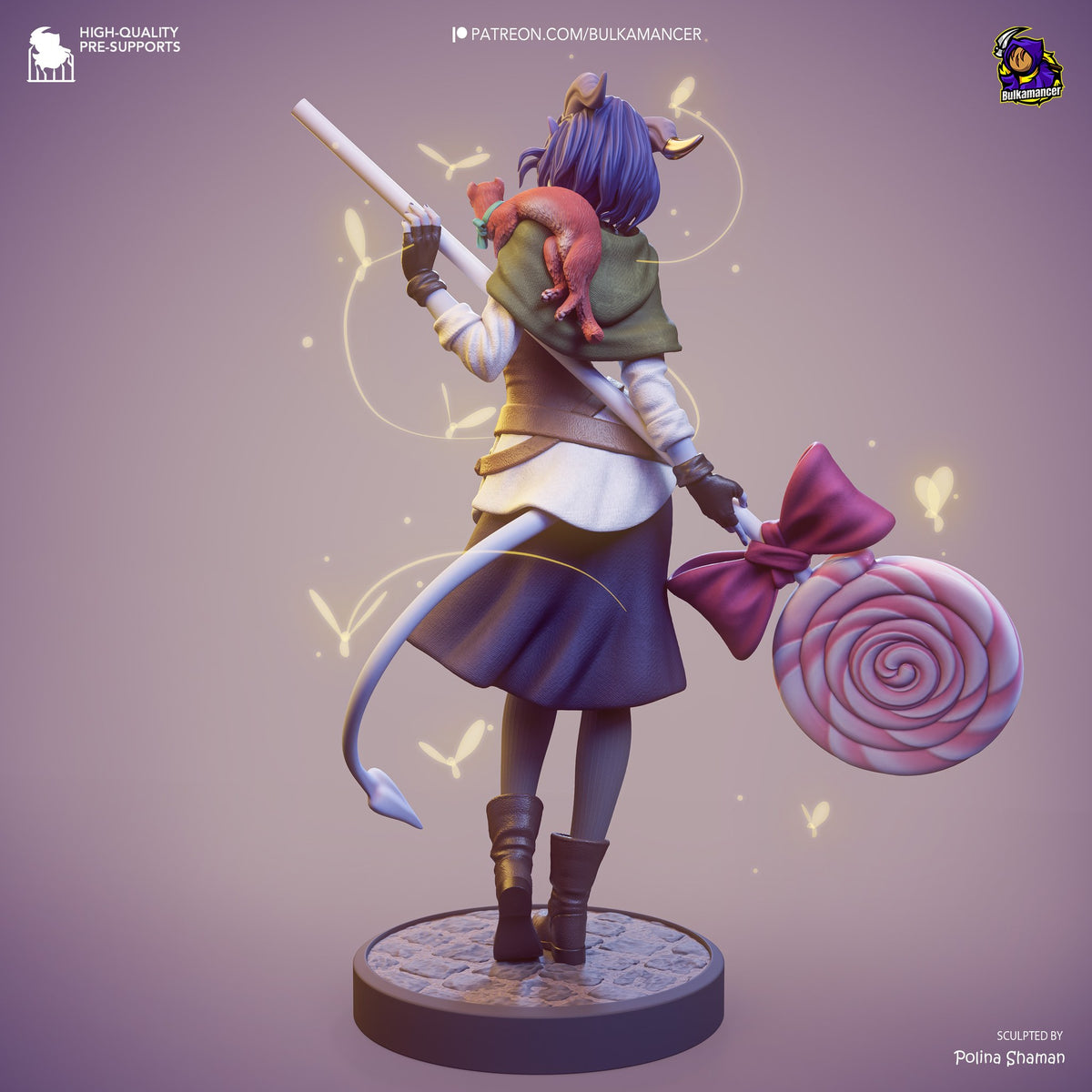 Jester Lavorre (Critical Role) resin figure by Bulkamancer — studio render 6