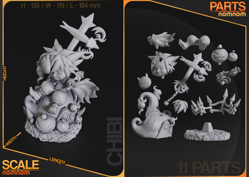 Sora (Halloween Town vers.) — studio render 3