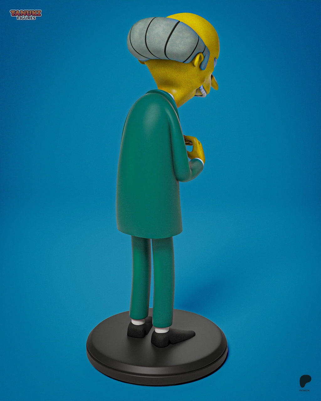 Montgomery Burns (The Simpsons) resin figure by Tanuki Figures — studio render 3