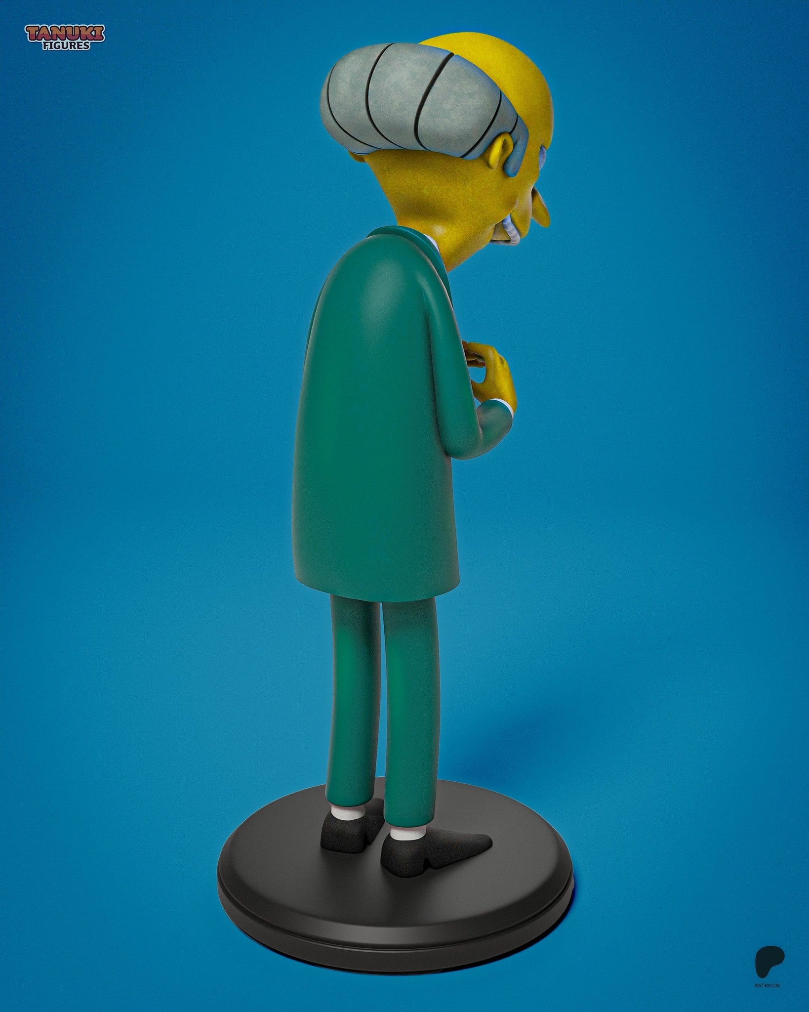 Montgomery Burns (The Simpsons) resin figure by Tanuki Figures — studio render 3
