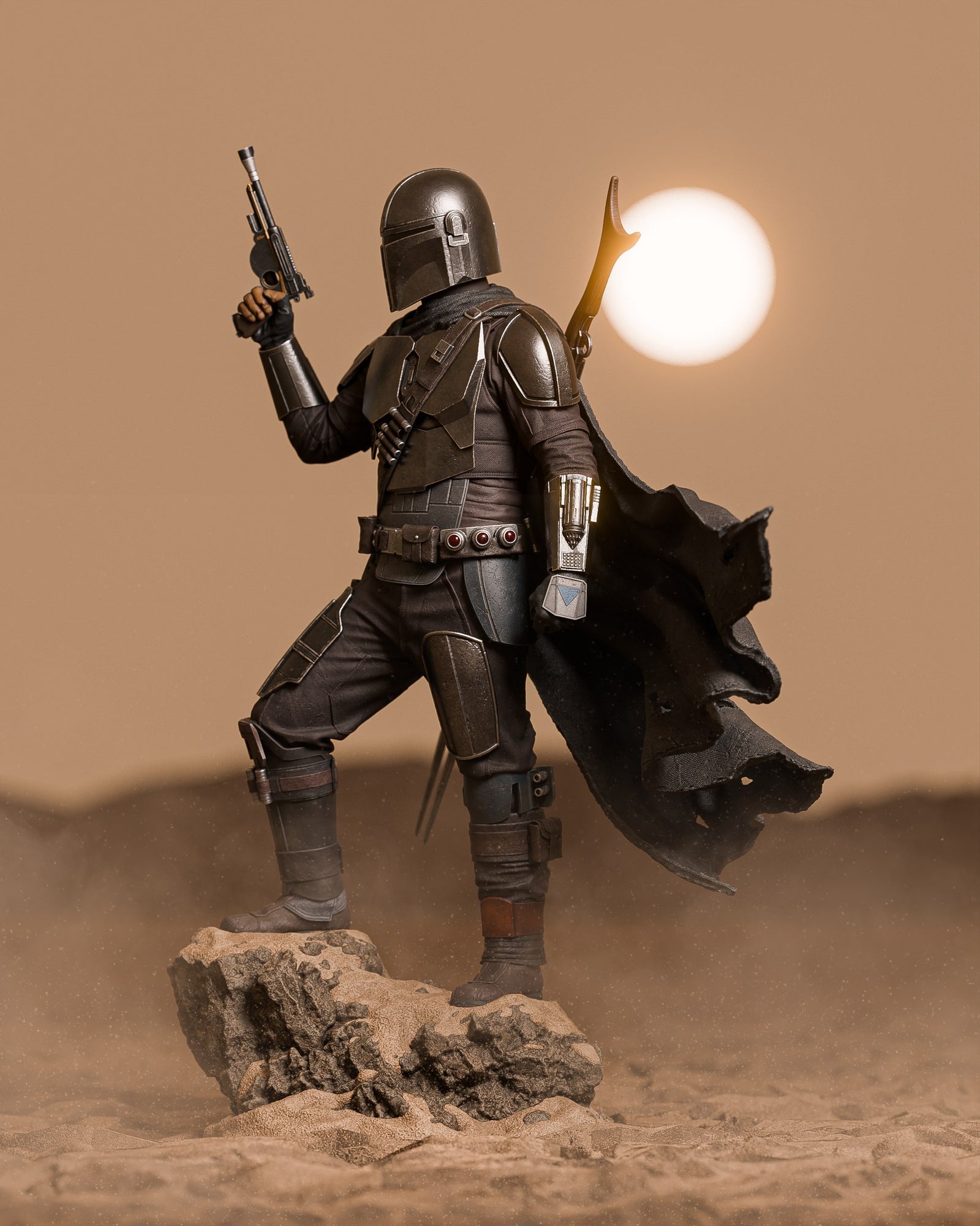 Din Djarin Star Wars resin figure by CA 3D Studios — studio preview 5