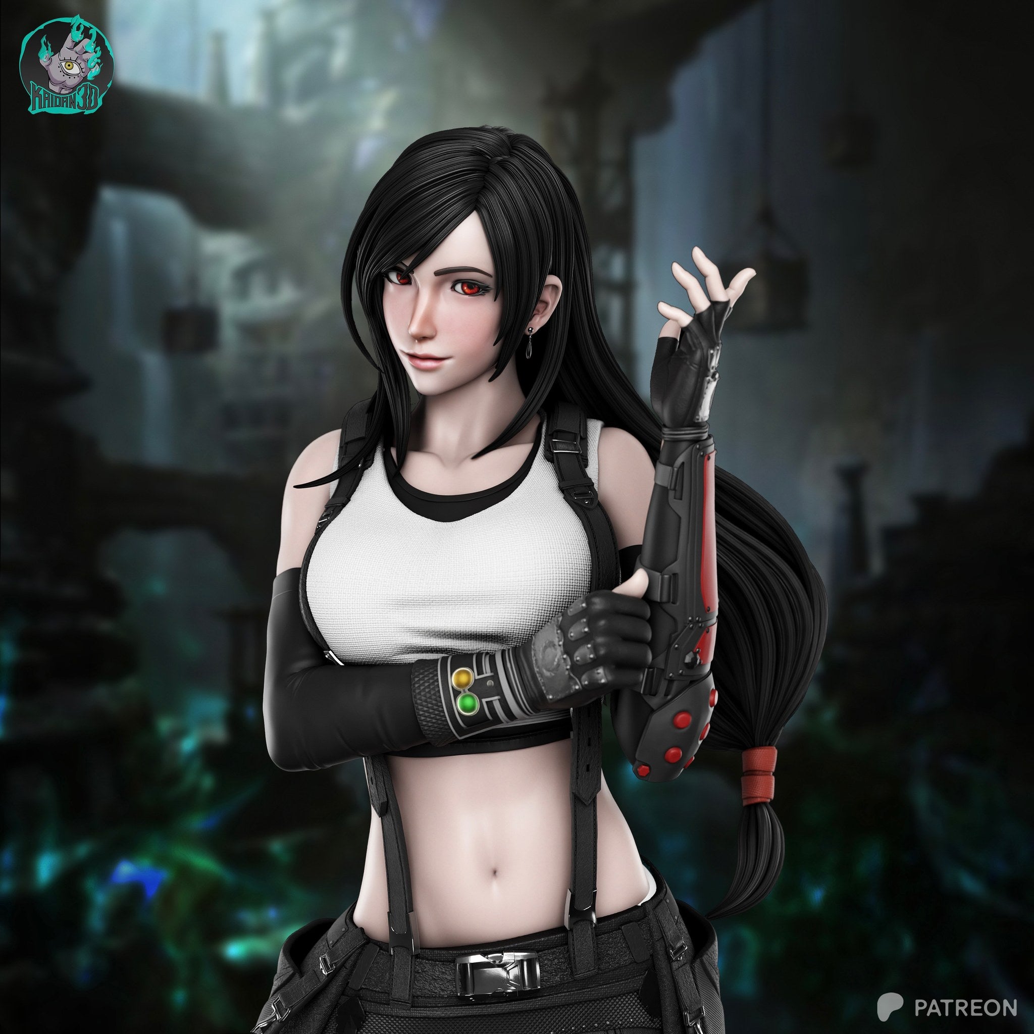 Tifa Lockhart (Final Fantasy) resin figure by Kaidan 3D — studio render 7