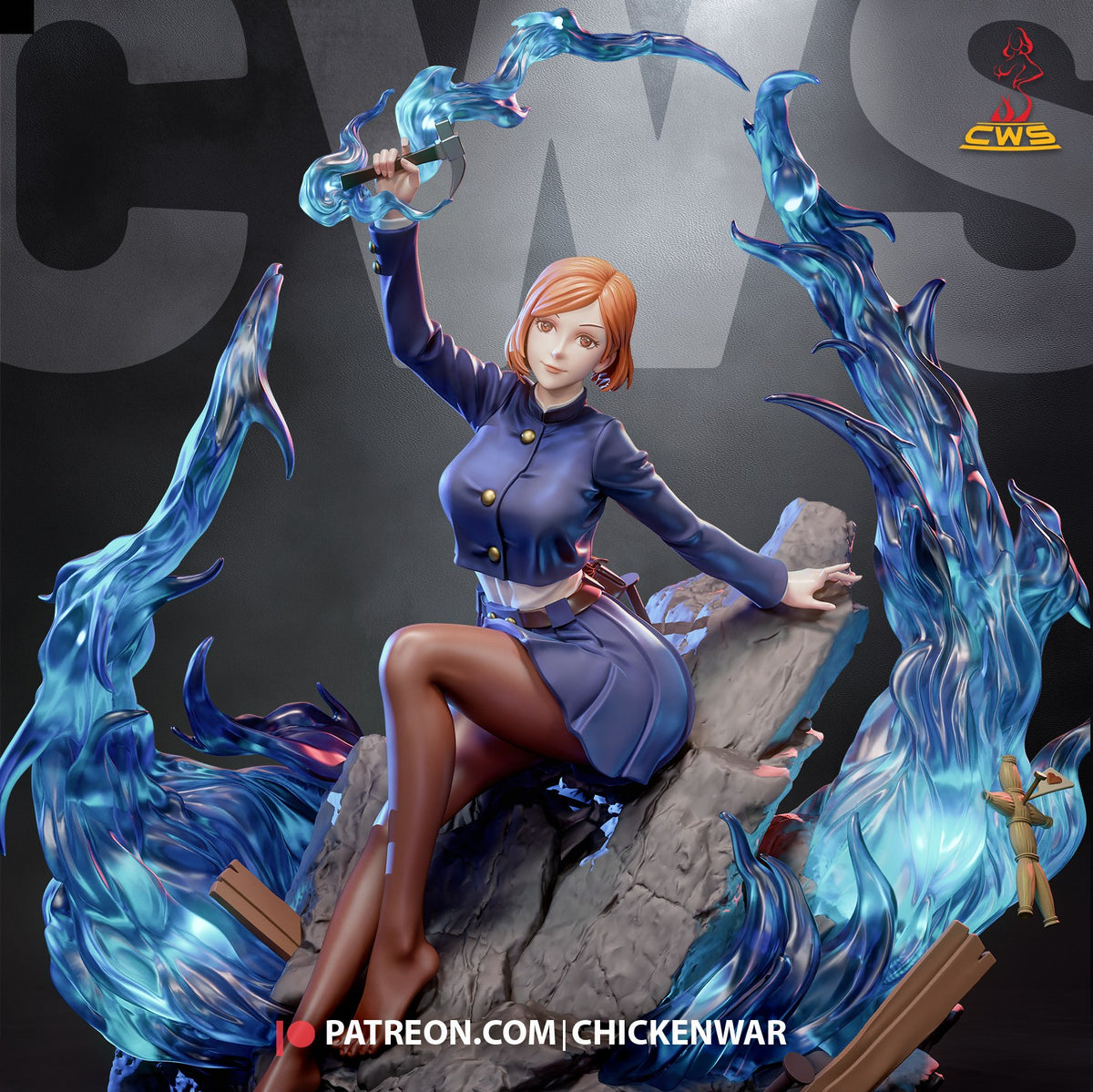 Nobara Kugisaki (Jujutsu Kaisen) resin figure by CW Studio — studio render 6