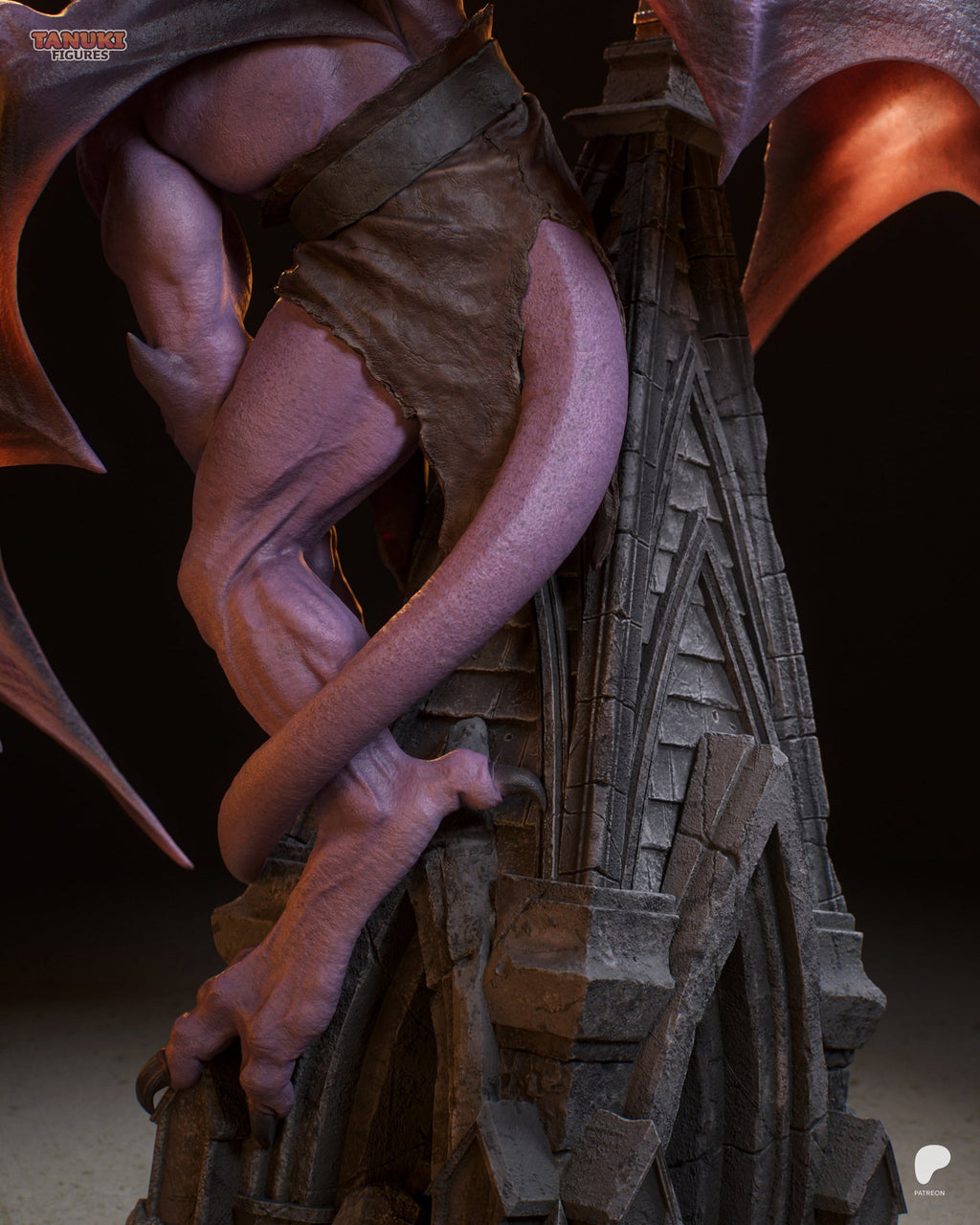 Goliath (Gargoyles) resin figure by Tanuki Figures — studio render 8