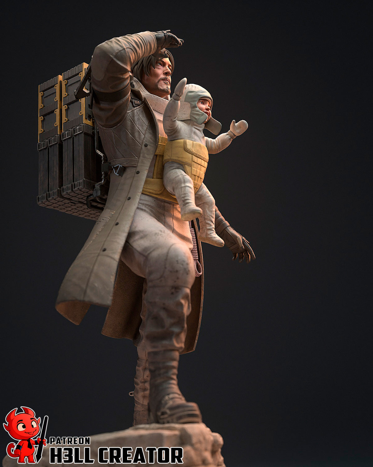 Sam Porter Bridges (Death Stranding) resin figure by h3LLcreator — studio render 5