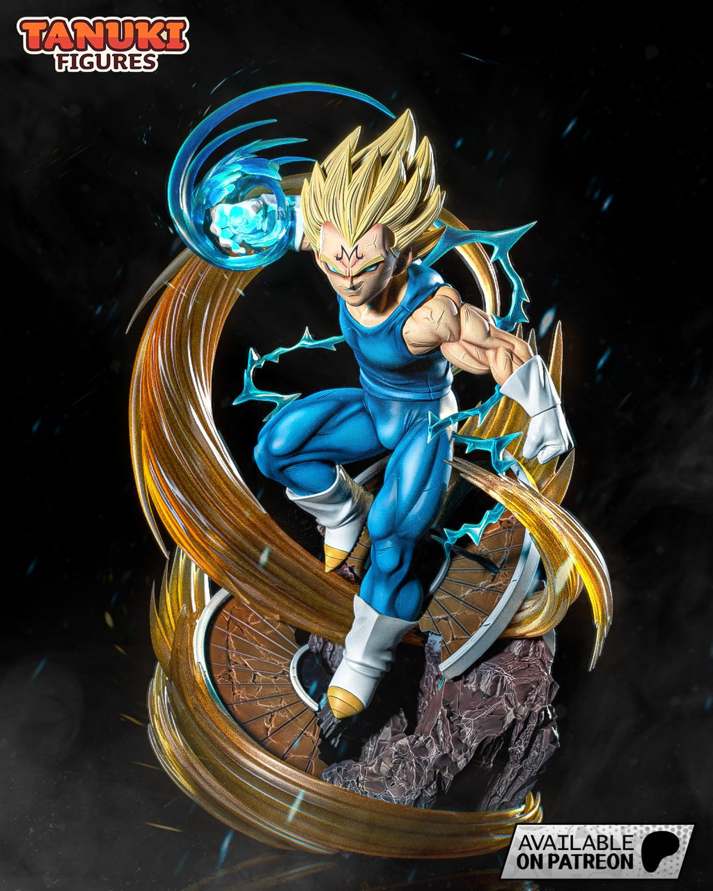 Vegeta (Dragon Ball) resin figure by Tanuki Figures — studio render 1
