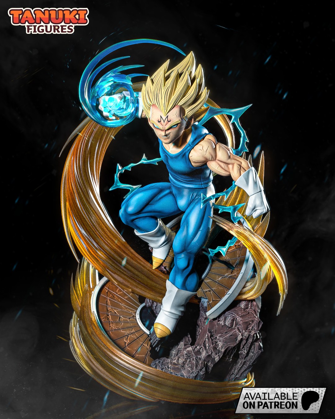 Vegeta (Dragon Ball) resin figure by Tanuki Figures — studio render 1