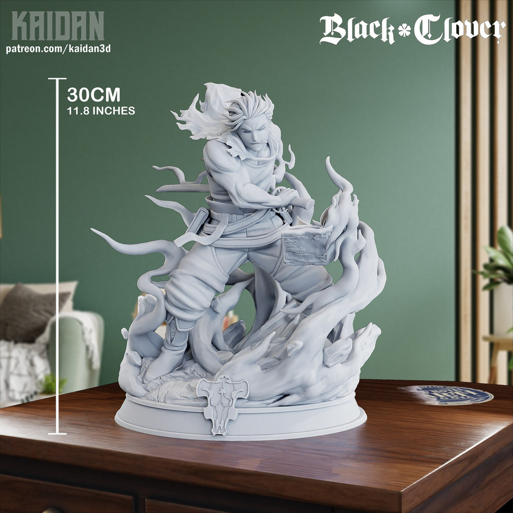 Yami Sukehiro (Black Clover) resin figure by Kaidan 3D — studio render 6
