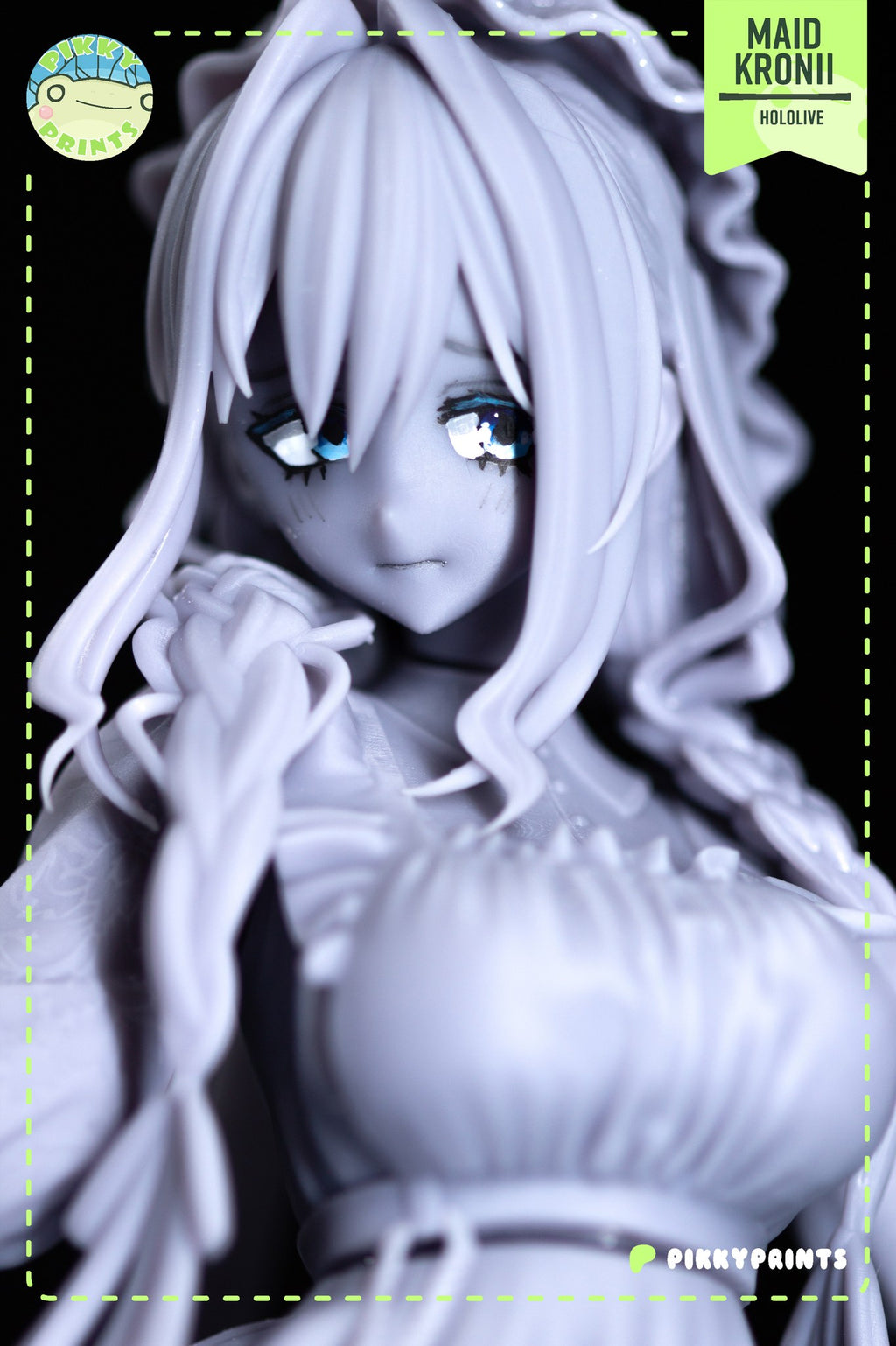 Ouro Kronii (Hololive) resin figure by PikkyPrints — studio render 8