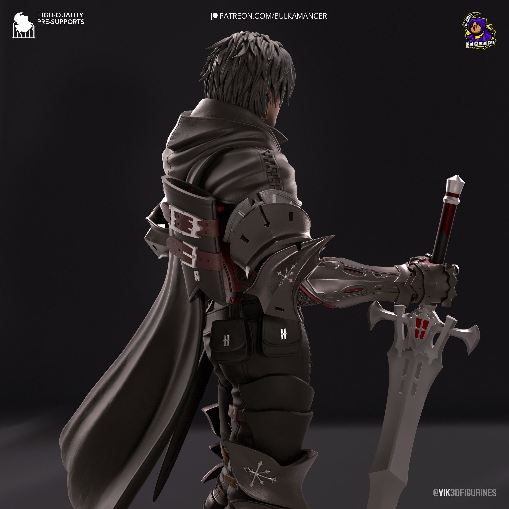 Clive Rosfield (Final Fantasy) resin figure by Bulkamancer — studio render 7