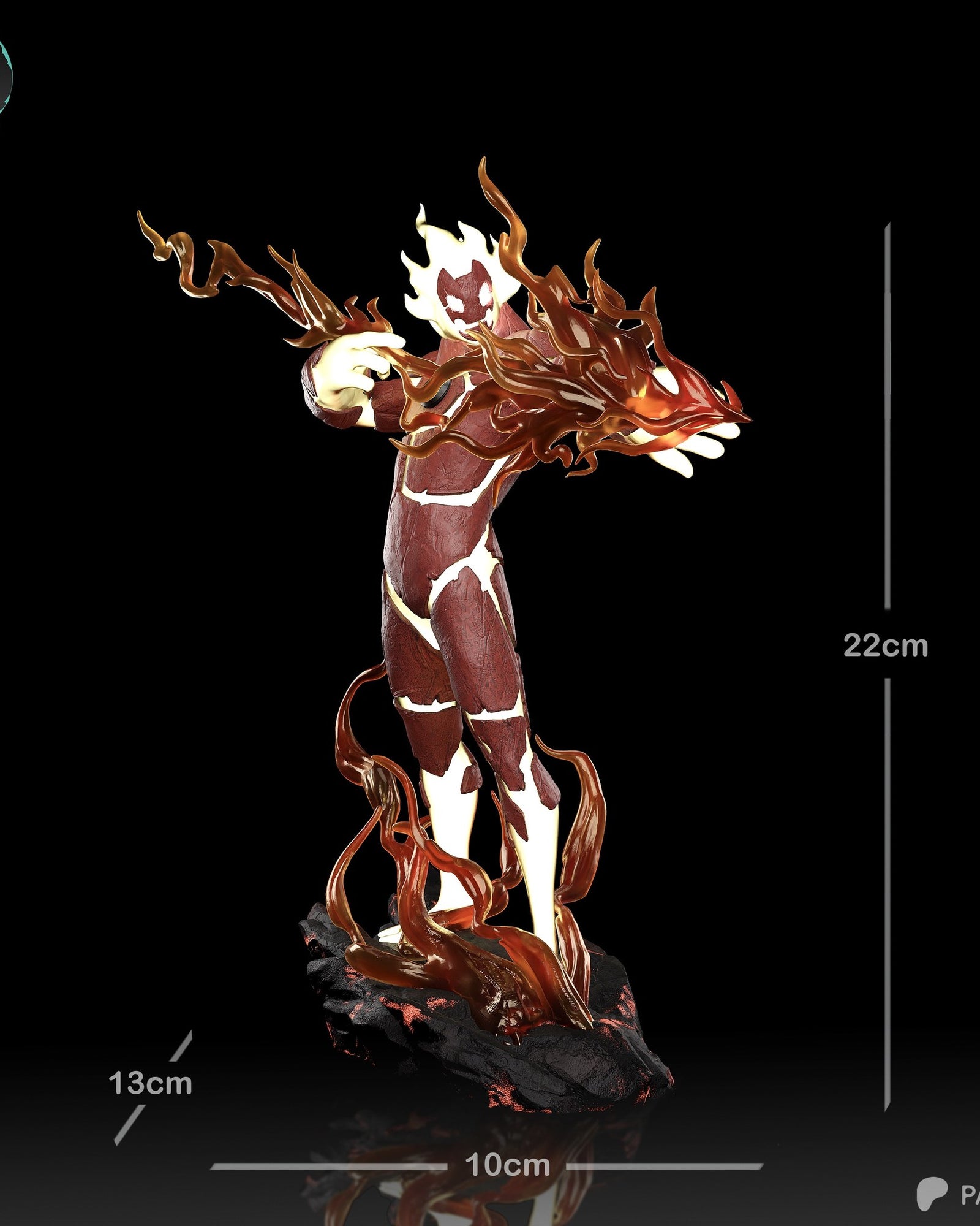HeatBlast (Ben 10) resin figure by Kaidan 3D — studio render 5