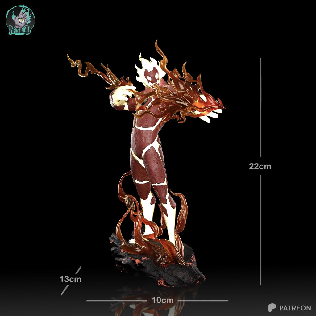 HeatBlast (Ben 10) resin figure by Kaidan 3D — studio render 5