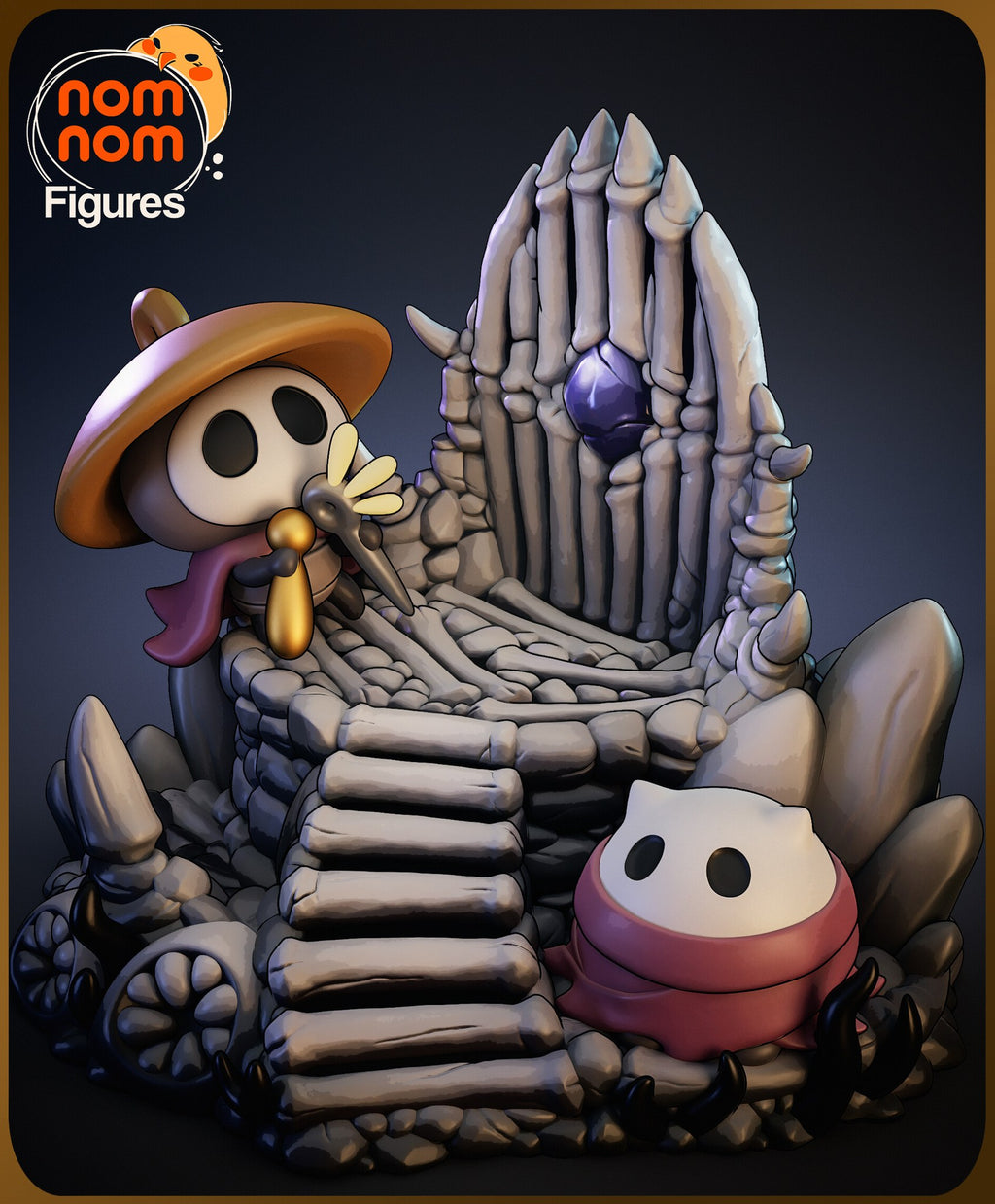 Sherma Hollow Knight Chibi resin figure by NomNom Figures — studio preview 2