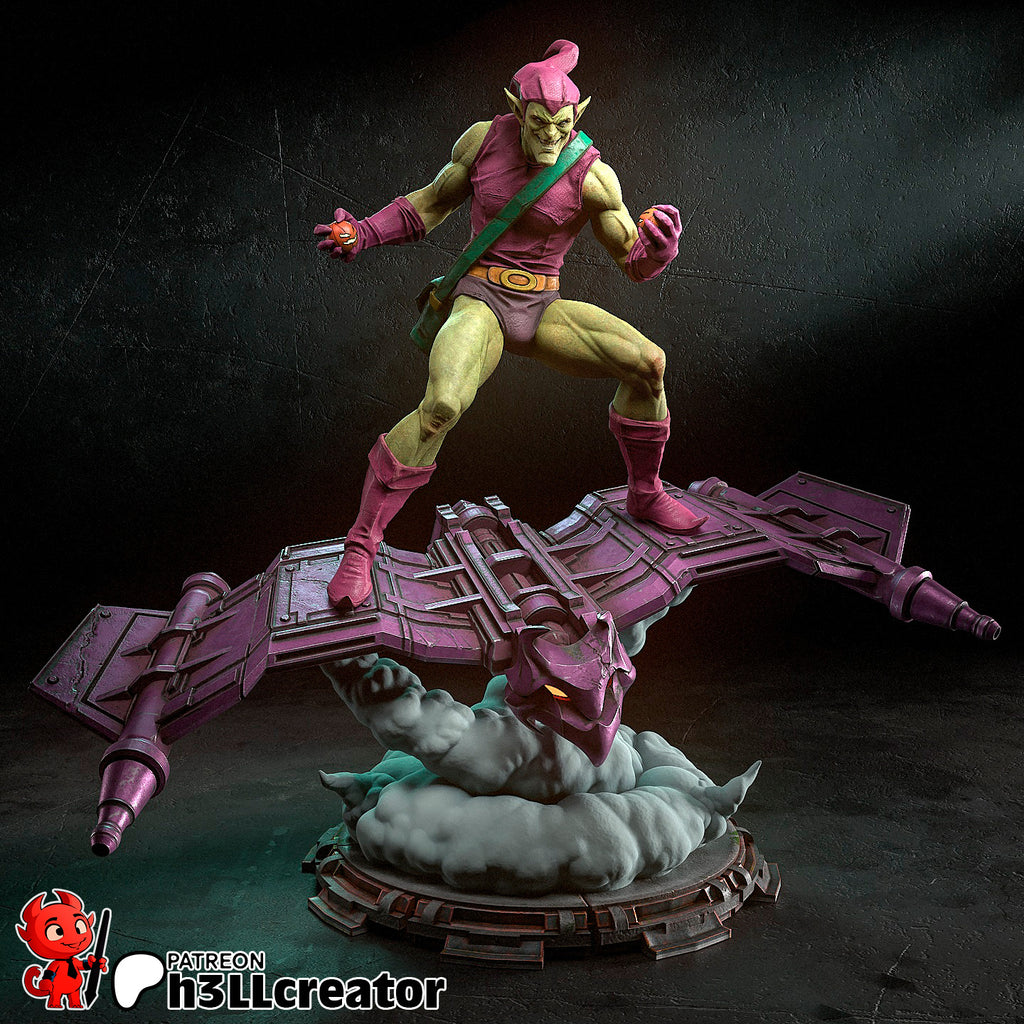 Green Goblin (Marvel) resin figure by h3LLcreator — studio render 3