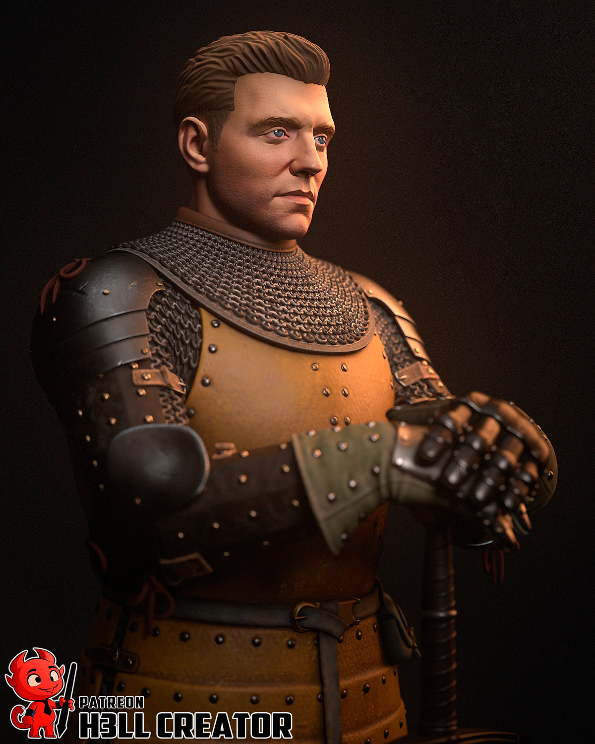 Henry of Skalitz (Kingdom Come Deliverance) resin figure by h3LLcreator — studio render 6
