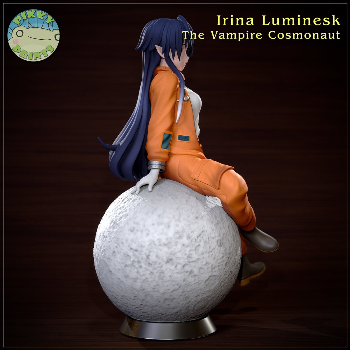 Irina Luminesk (Irina The Vampire Cosmonaut) resin figure by PikkyPrints — studio render 5