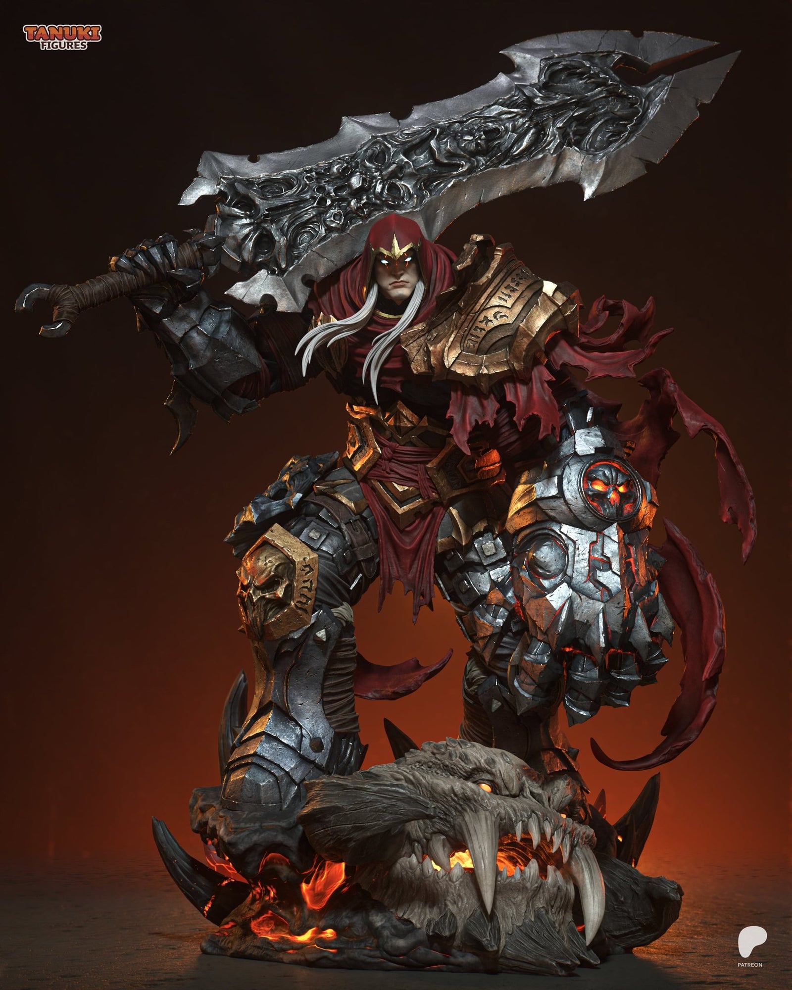 War (Darksiders) resin figure by Tanuki Figures — studio render 1