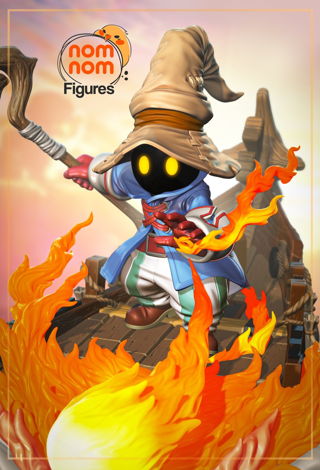 Vivi Final Fantasy resin figure by NomNom Figures — studio preview 1