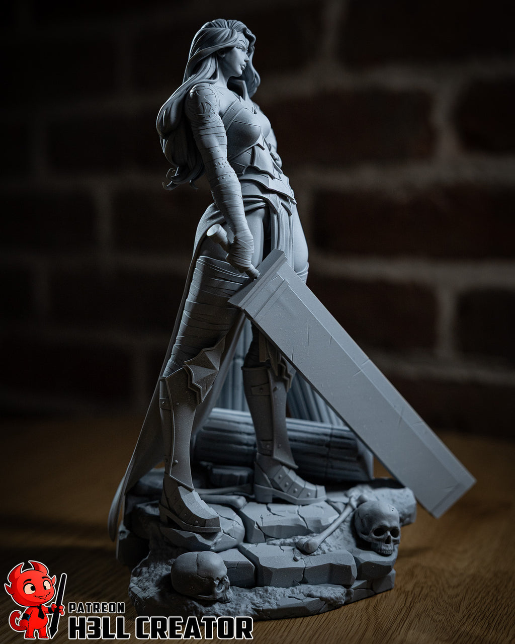 Wonder Woman (DC) resin figure by h3LLcreator — studio render 12