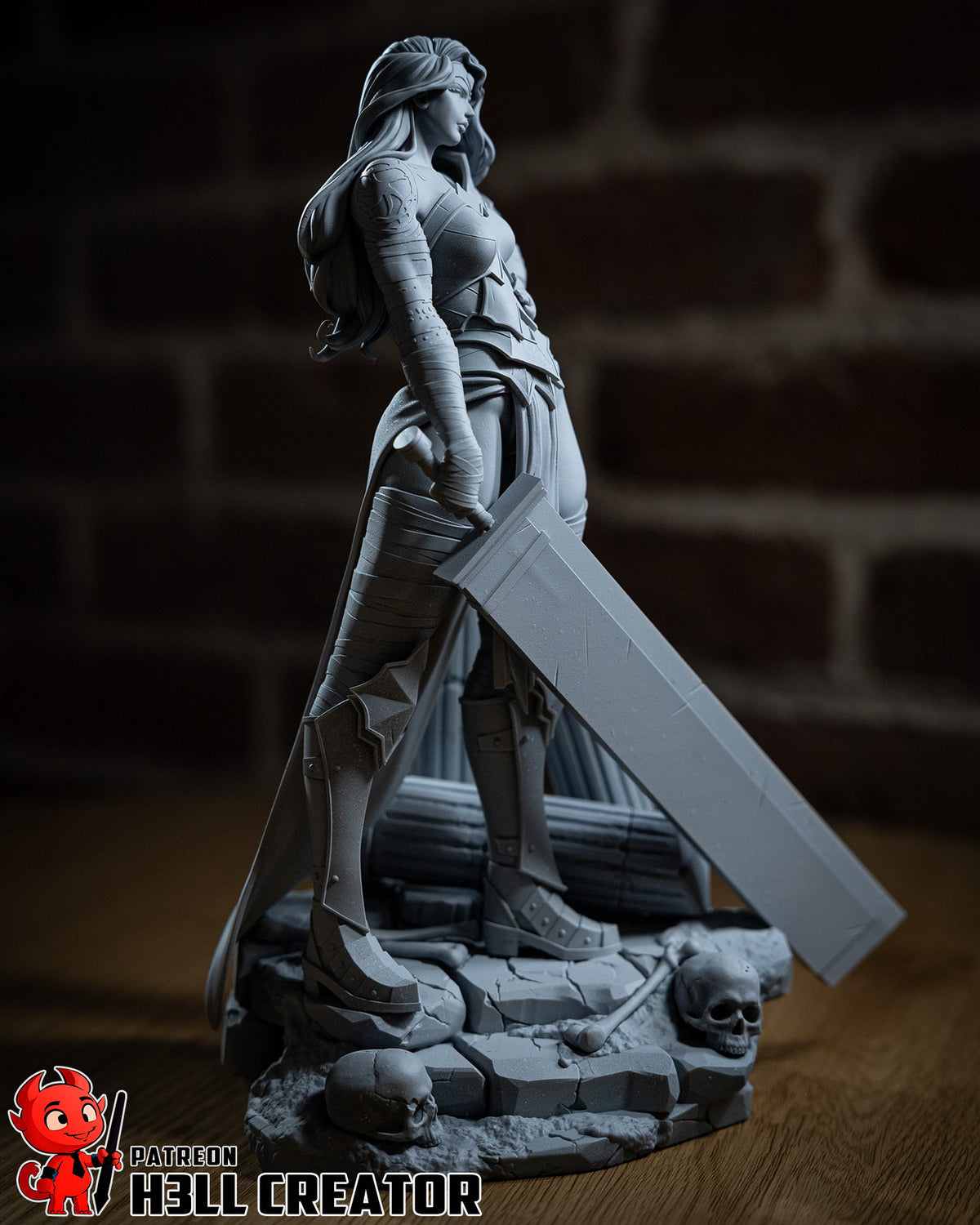 Wonder Woman (DC) resin figure by h3LLcreator — studio render 12