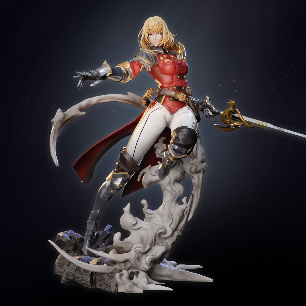 Cha Hae-In (Solo Leveling) resin figure by Tenshi Figures — studio render 3