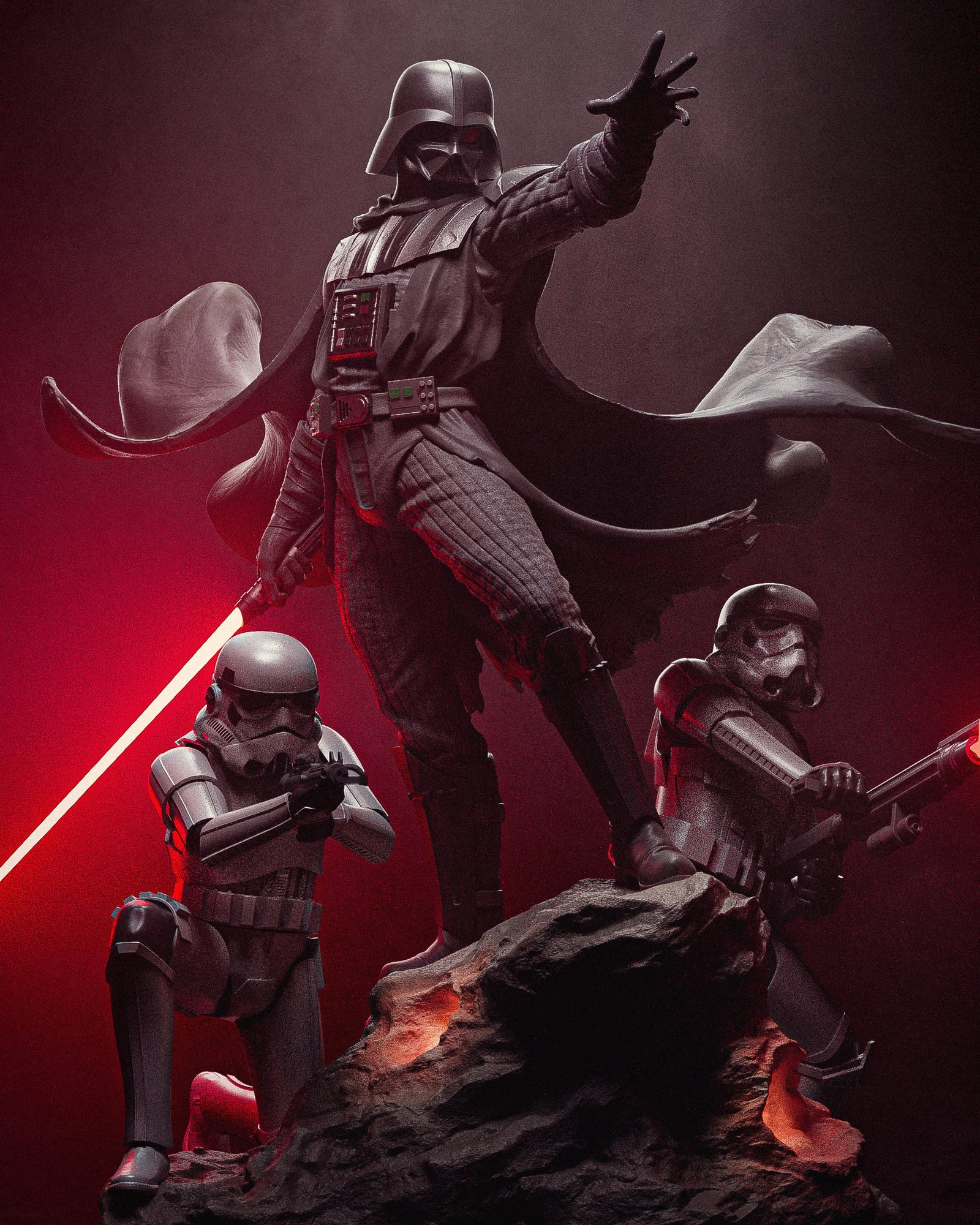 Darth Vader Star Wars Diorama resin figure by CA 3D Studios — studio preview 1
