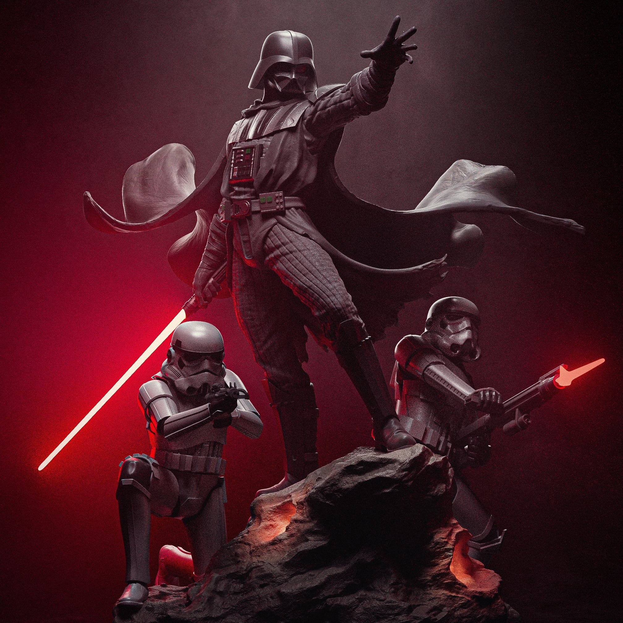 Darth Vader Star Wars Diorama resin figure by CA 3D Studios — studio preview 1
