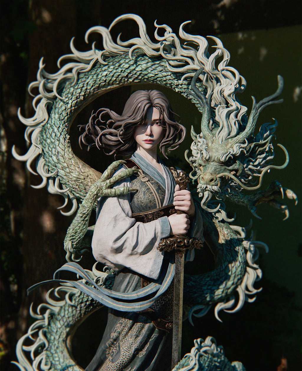 Mulan resin figure by CA 3D Studios — studio preview 1
