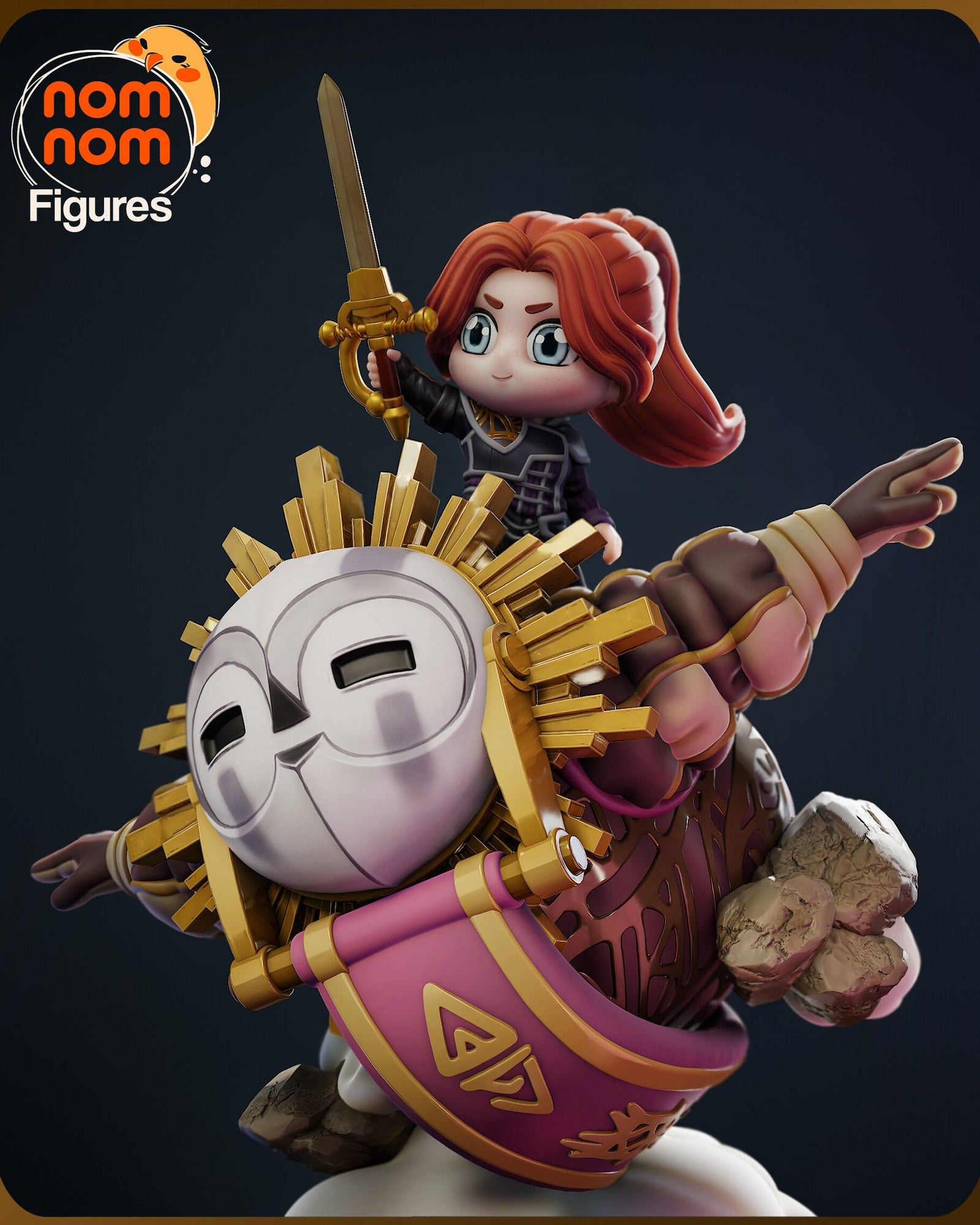 Esquie Clair Obscur Expedition 33 Chibi resin figure by NomNom Figures — studio preview 1