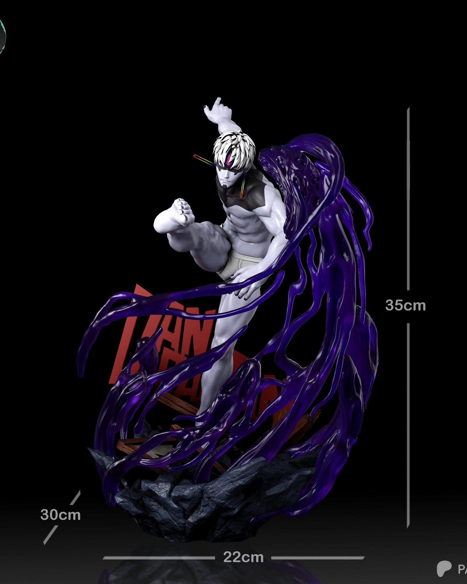 Jiji (Dandadan) resin figure by Kaidan 3D — studio render 7