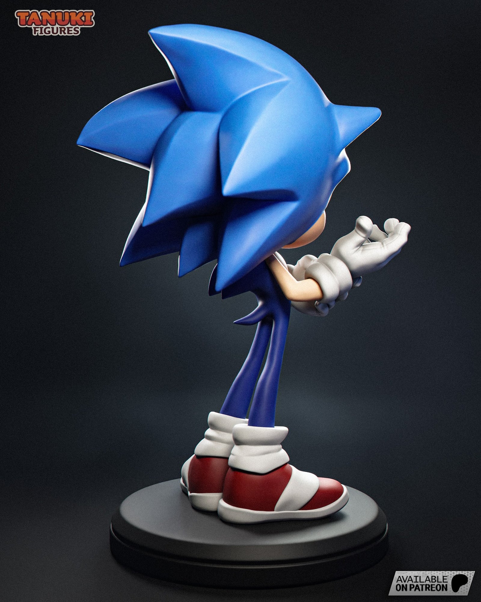 Sonic the Hedgehog (Sonic) resin figure by Tanuki Figures — studio render 4