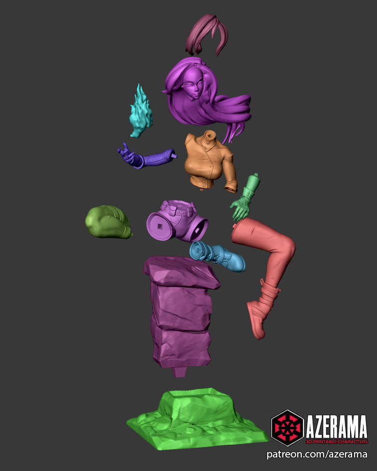 Shego (Kim Possible) resin figure by Azerama — studio render 6