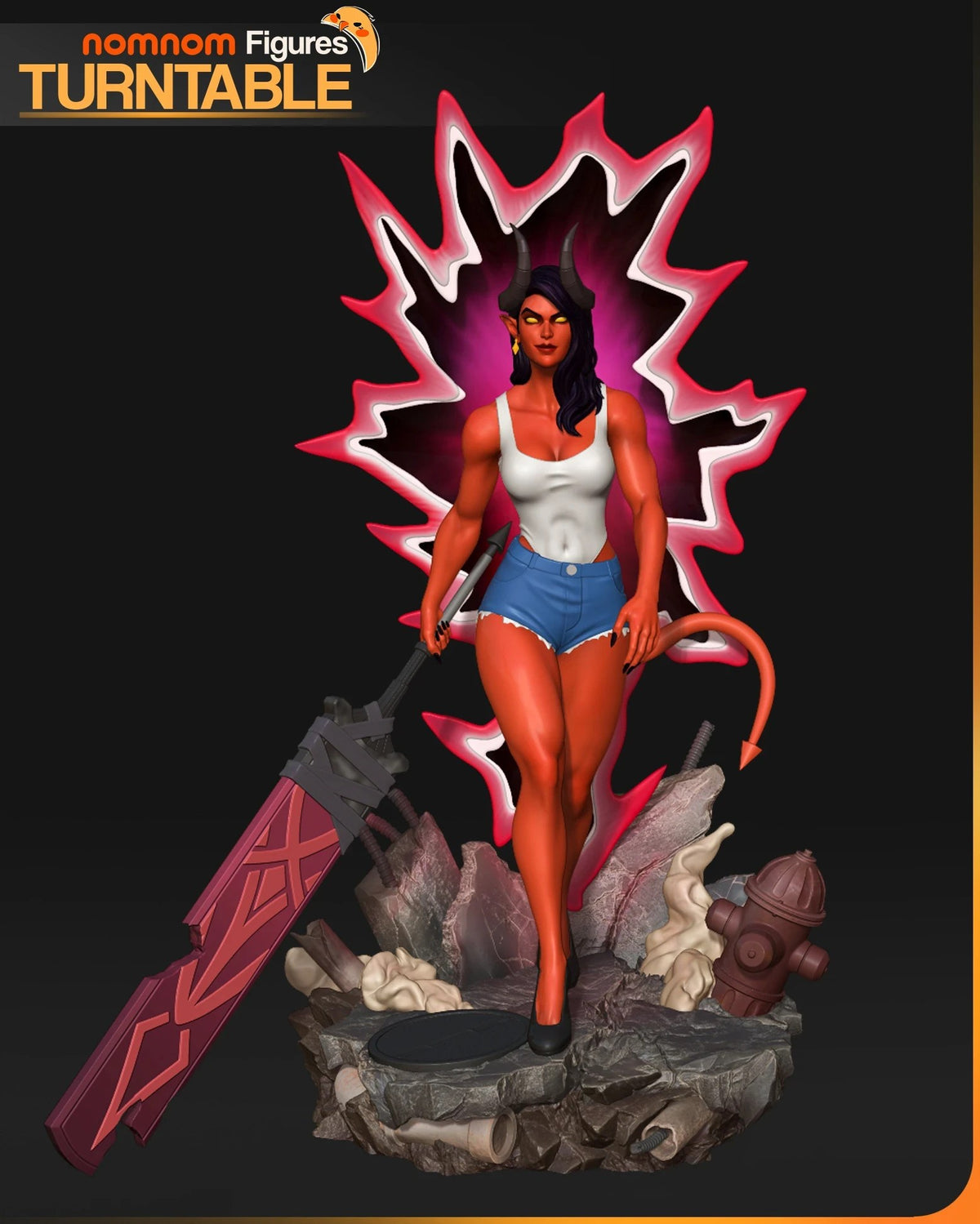 Malevola Dispatch resin figure by NomNom Figures — studio preview 4