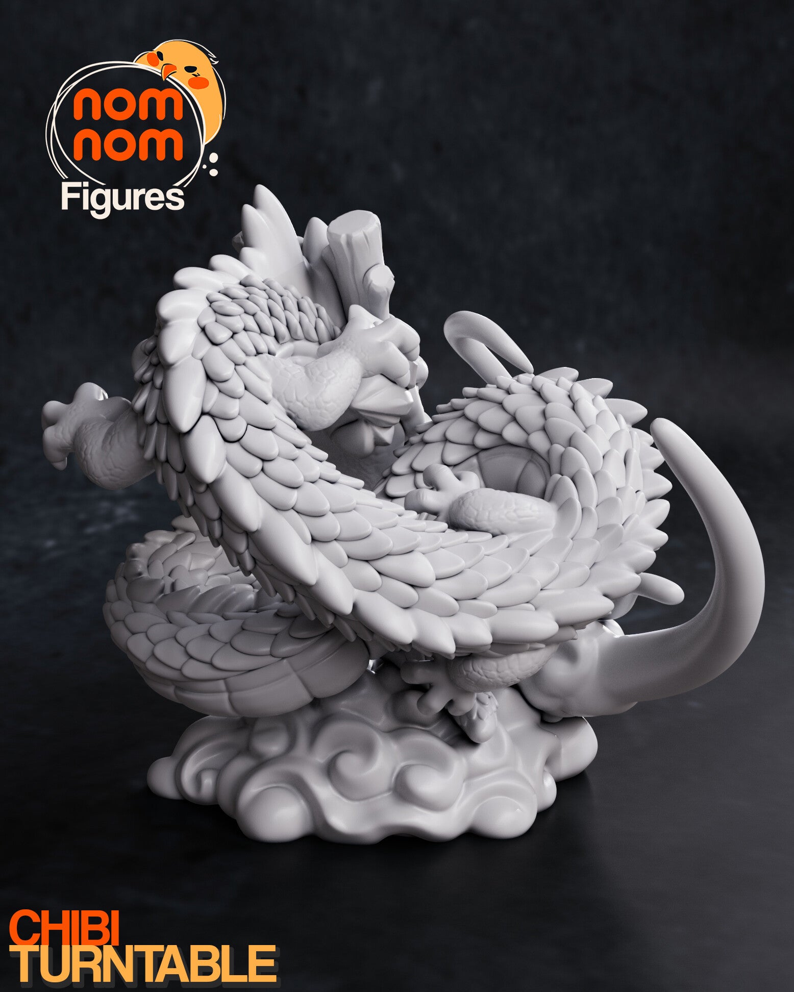 Shenron and Goku — studio render 4