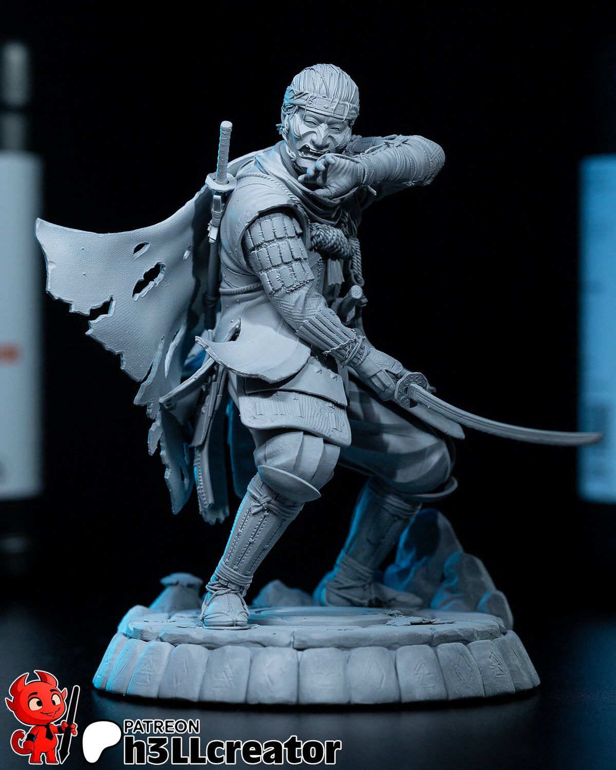 Jin Sakai (Ghost of Tsushima) resin figure by h3LLcreator — studio render 3