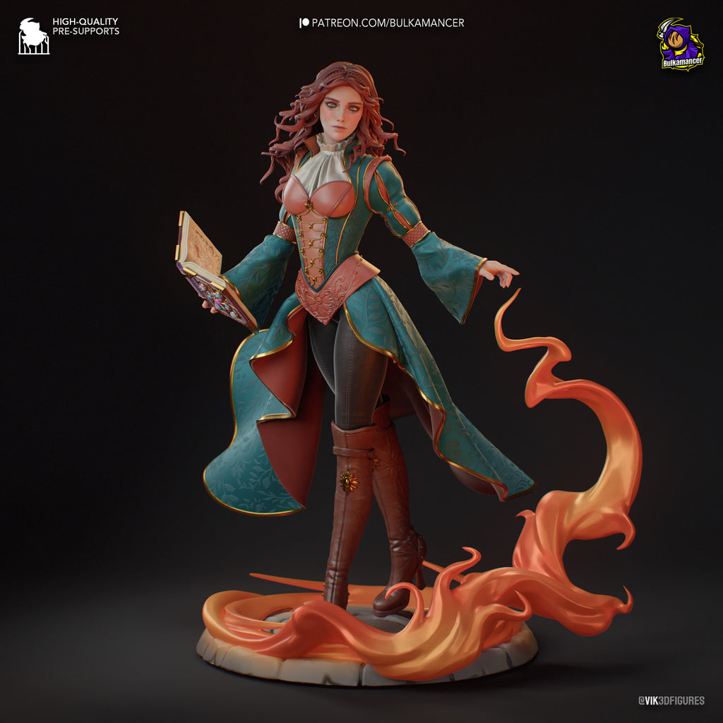 Triss Merigold (The Witcher) resin figure by Bulkamancer — studio render 2