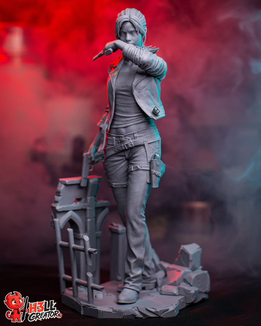 Claire Redfield (Resident Evil) resin figure by h3LLcreator — studio render 10